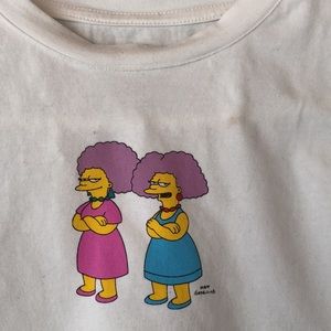 Simpsons crop tee